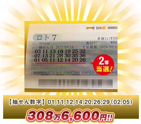 ロト7 高額当選